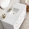 James Martin Vanities Breckenridge 48in Single Vanity Cabinet, Bright White 330-V48-M-BW - alternate 2